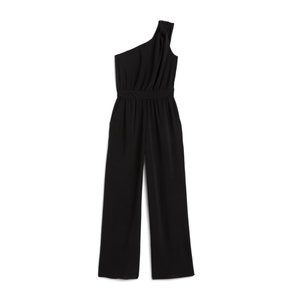 Luna One Shoulder Knit Jumpsuit